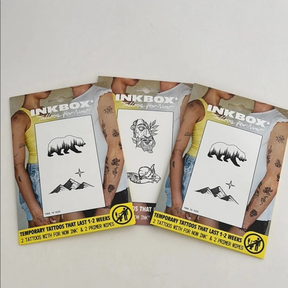 Set of Three (3)‎ Inkbox Temporary Tattoos 1-2 Weeks Factory Sealed Halloween
